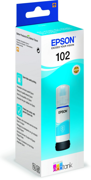 Original Epson 102 | T03R24 | C13T03R240 Tintenflasche Cyan