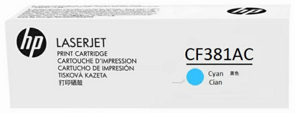 Original HP CF381A | CF381AC | 312A Toner Cyan