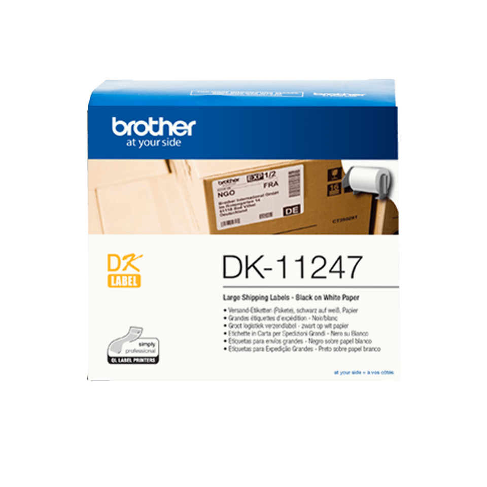Brother Etikettenrolle DK-11247 | 103x164 mm | Weiß | Papier