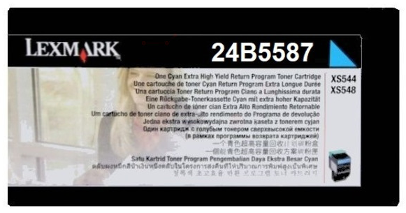 Original Lexmark 24B5587 Toner Cyan