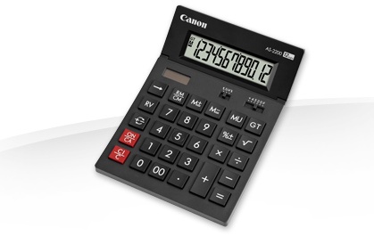 Canon AS-2200 Tischrechner | 12 Stellen | Batterie | Schwarz
