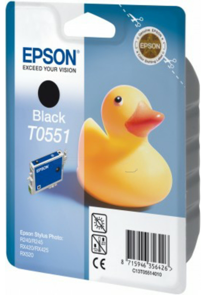 Original Epson T0551 | C13T05514010 Tintenpatrone Schwarz ( 2022 )