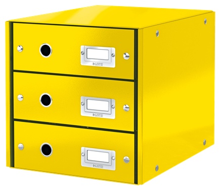 Leitz Schubladenbox Click & Store | Gelb | Karton (60480016)