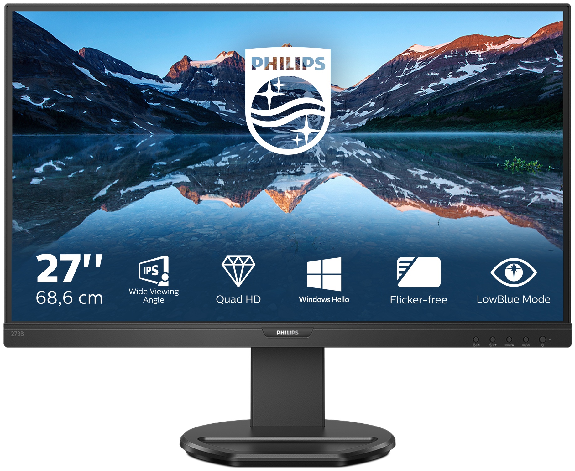 Philips B Line | 276B9/00 Monitor 27 zoll | 68,6 cm | WQHD | 2560 x 1440 | Schwarz