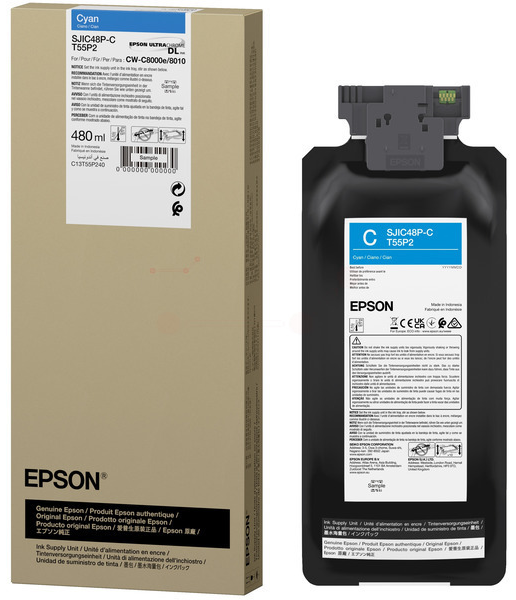 Original Epson SJIC48PC | C13T55P240 Tintenpatrone Cyan