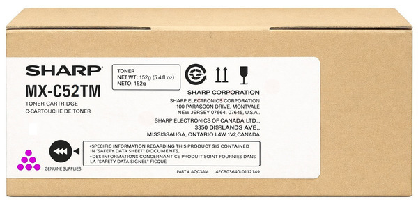 Original Sharp MXC52TM | MX-C52TM Toner Magenta