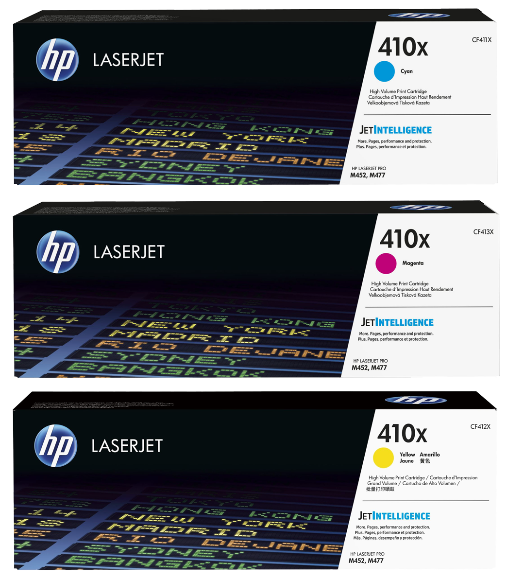 Original HP CF252XM | 410X Toner C/M/Y | 3 Stück | XL