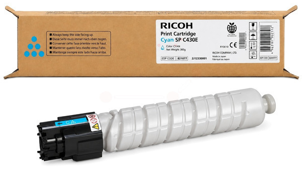 Original Ricoh 821097 | 821077 | 821207 | 821280 | TYPESPC430E | Toner Cyan