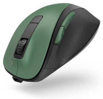 Hama MW-500 Recharge Ergonomische Maus | Funk (2,4 GHz) | Akku | 6 Tasten | 1600 dpi | Rechtshänder | Schwarz