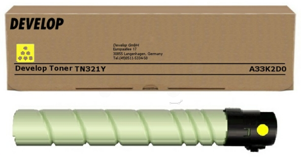 Original Develop TN321 Y | A33K2D0 Toner Gelb