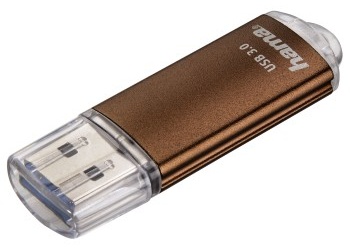 Hama Laeta USB-Stick | 32 GB | USB 3.2 Gen 1 (USB-A) | 45 MB/s | Braun