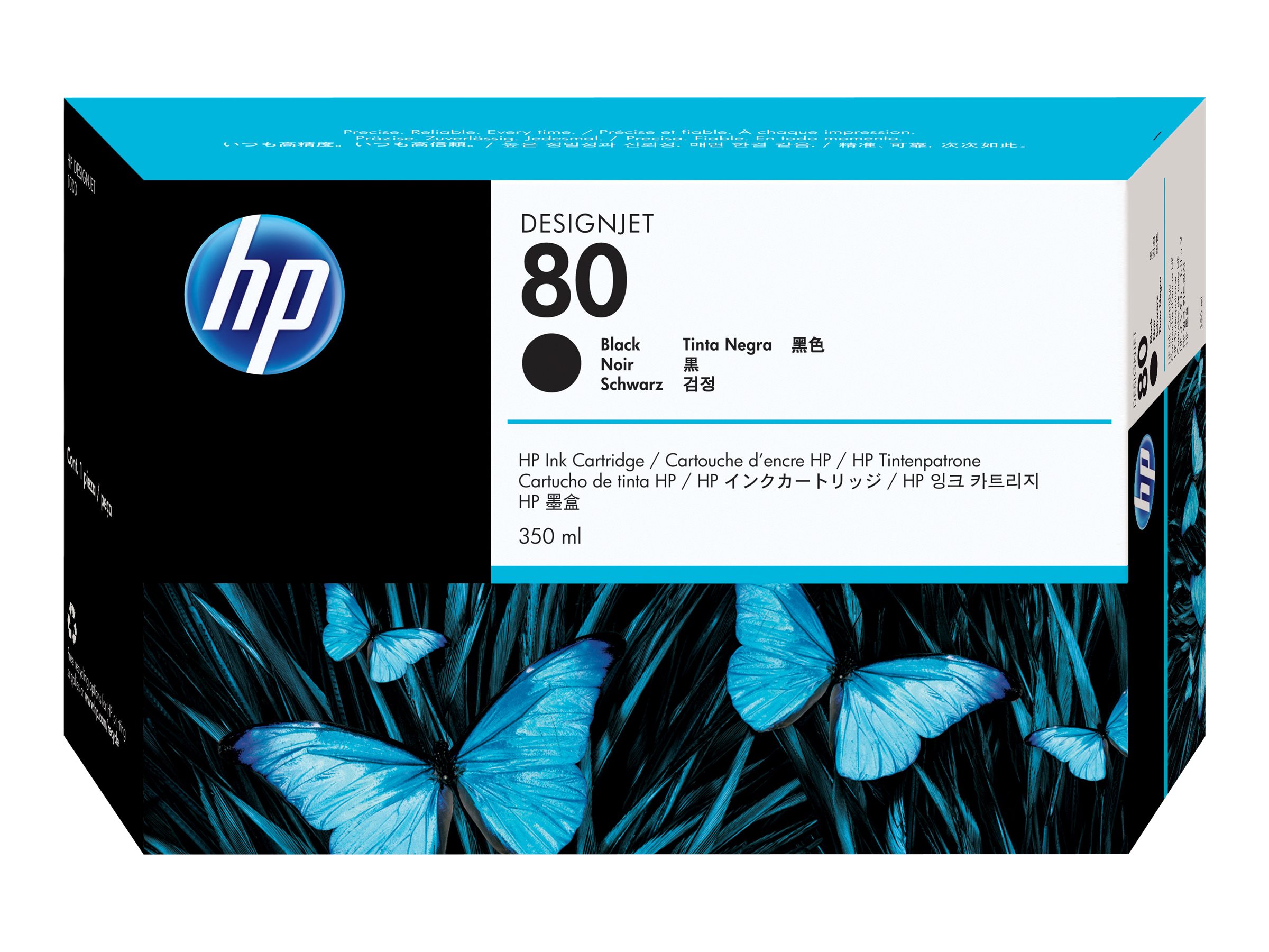 Original HP 80 | C4871A Tinte Schwarz XL ( 2023 )