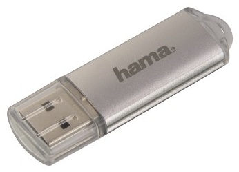 Hama Laeta USB-Stick | 128 GB | USB 2.0 (USB-A) | 10 MB/s | Silber