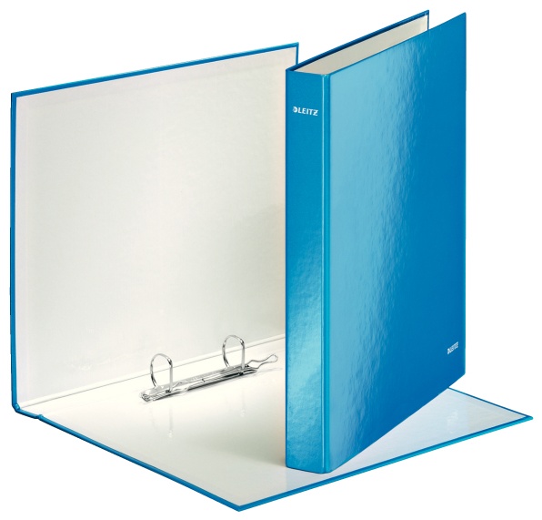 Leitz Ringbuch WOW | DIN A4 | 2 Ringe | 4,0 cm | Blau