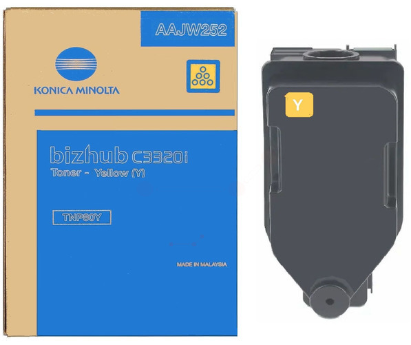 Original Konica Minolta TNP80Y | AAJW252 Toner Gelb