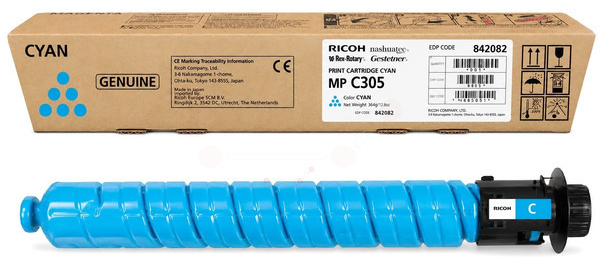 Original Ricoh Type MPC305E | 842082 Toner Cyan