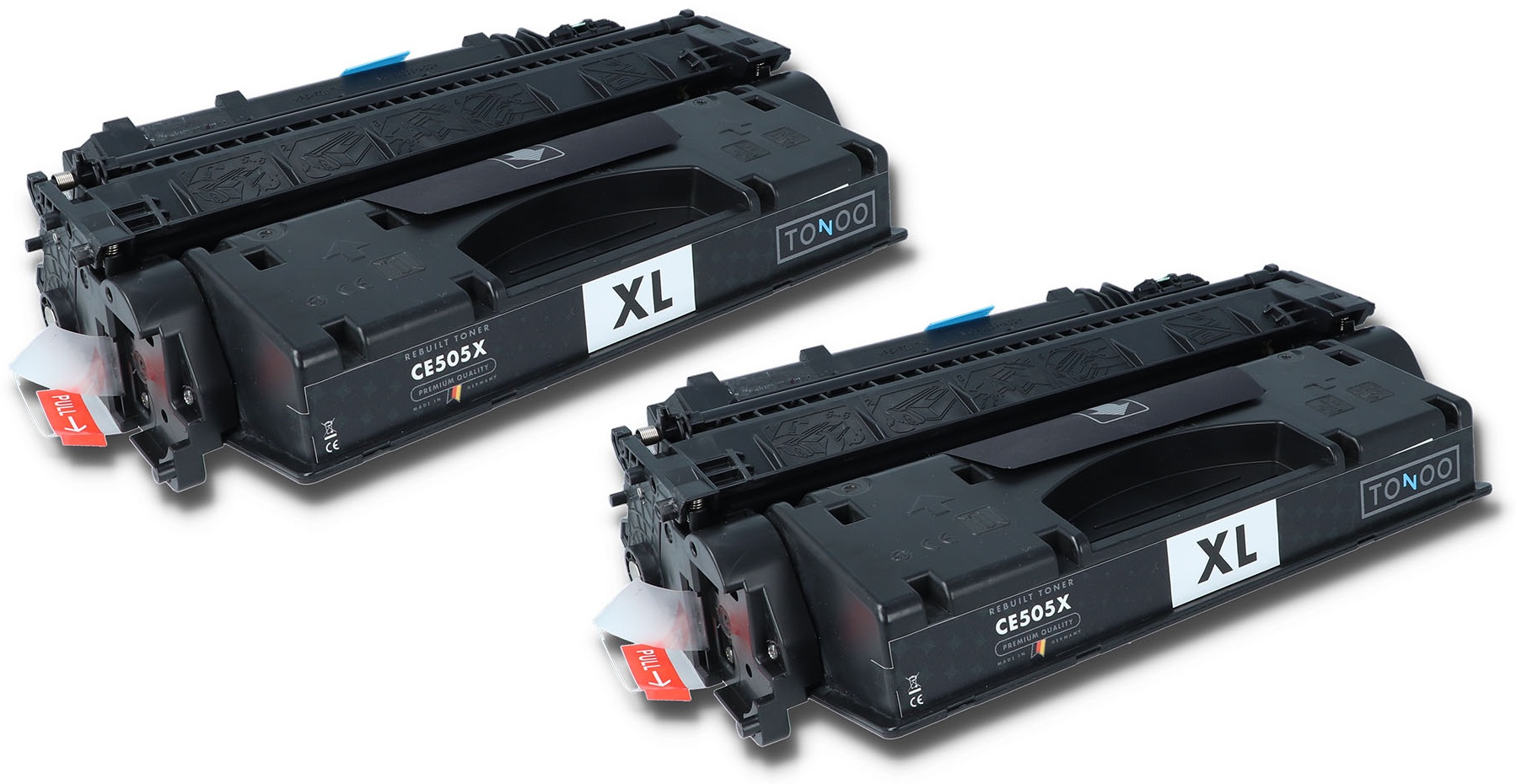 Tonoo® Toner ersetzt HP CE505XD | 05X Schwarz Doppelpack XL
