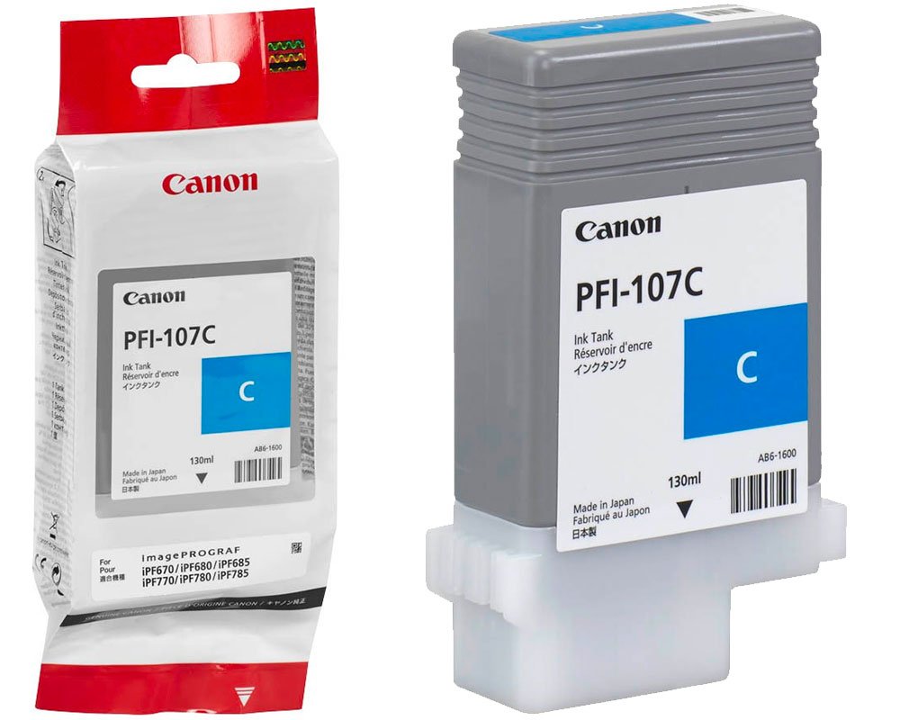 Original Canon 6706B001 | PFI107C Tinte Cyan
