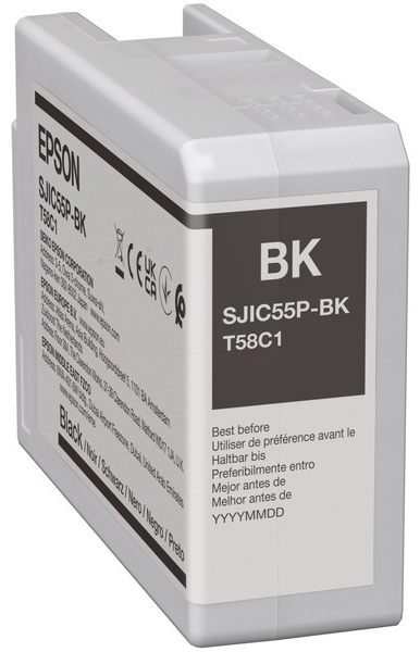 Original Epson SJIC55BK | C13T58C140 Tintenpatrone Schwarz