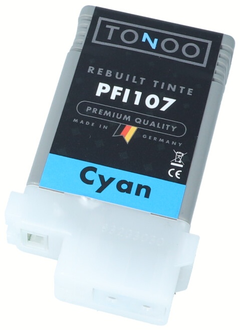 Tonoo® Tinte ersetzt Canon 6706B001 | PFI107C Cyan