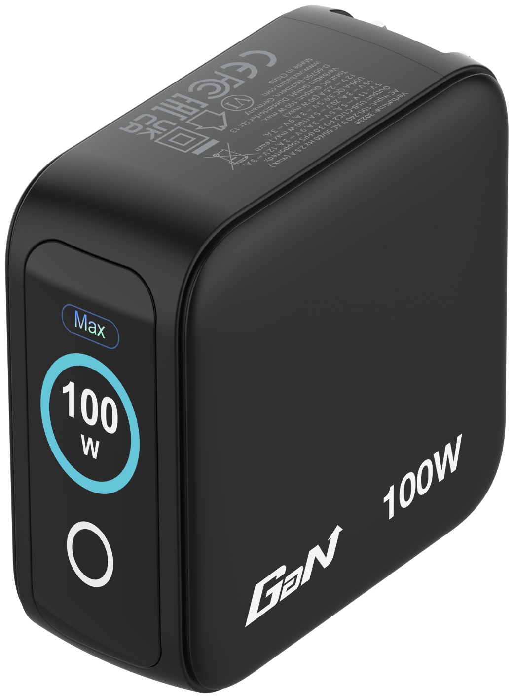 Verbatim GaN-Ladeadapter Mini GaN-Ladestation 2× USB-C 100 W