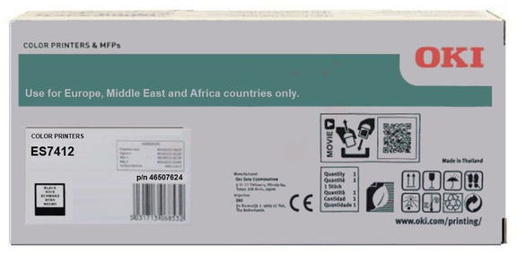 Original OKI 46507624 Toner Schwarz