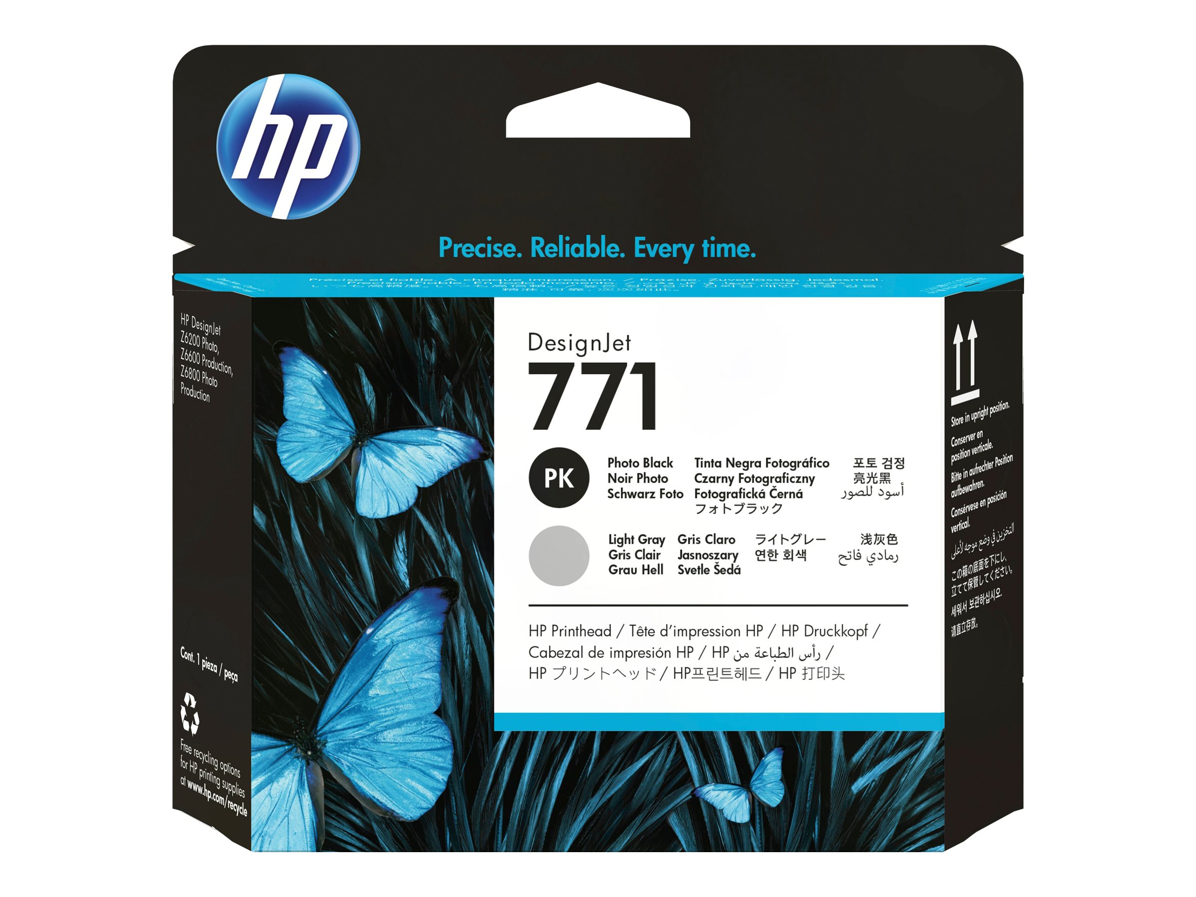 Original HP 771 | CE020A Druckkopf Foto Schwarz & hell Grau