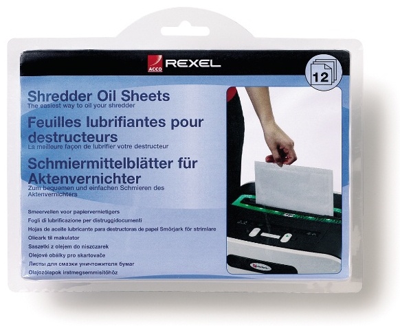 Rexel Ölblätter für Aktenvernichter, 12 Stück