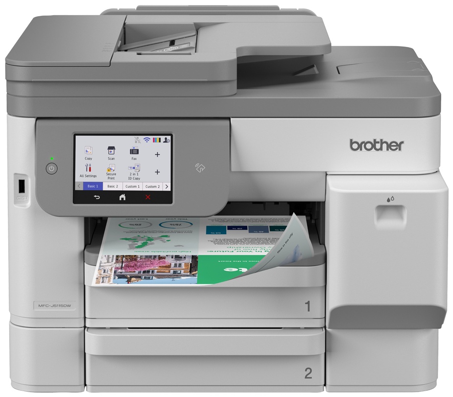 Brother MFC-J5115DW Farb Tinten Multifunktionsdrucker | A4 | 28 S./Min | WLAN