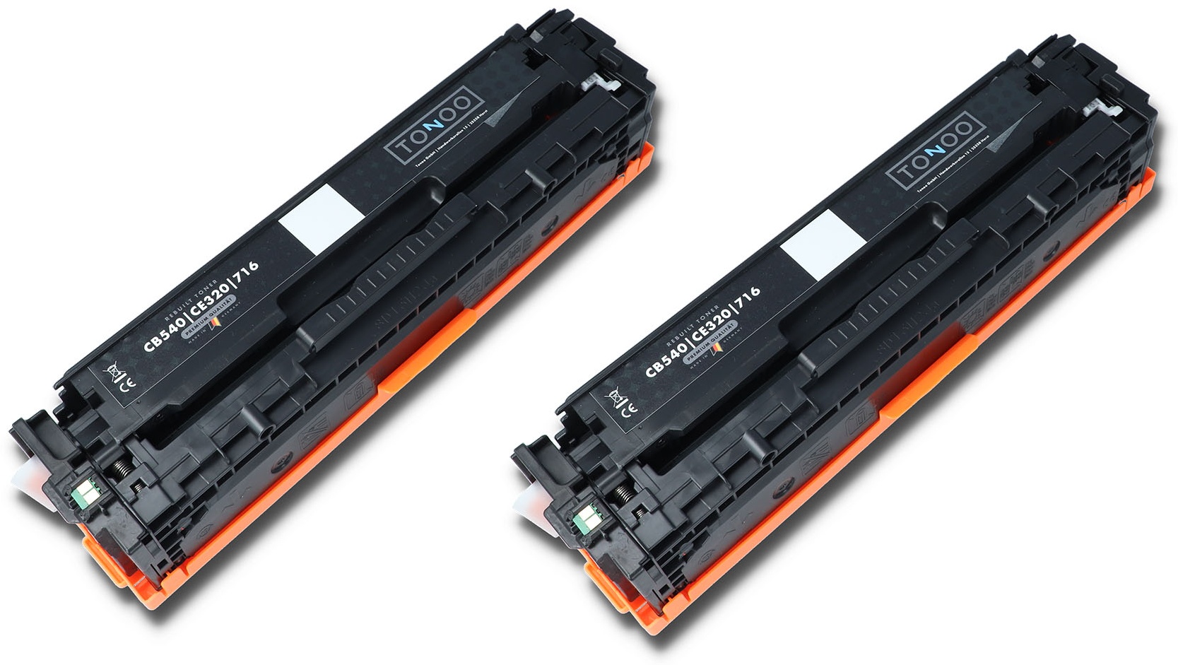 Tonoo® Toner ersetzt HP CE320AD | 128A Schwarz Doppelpack