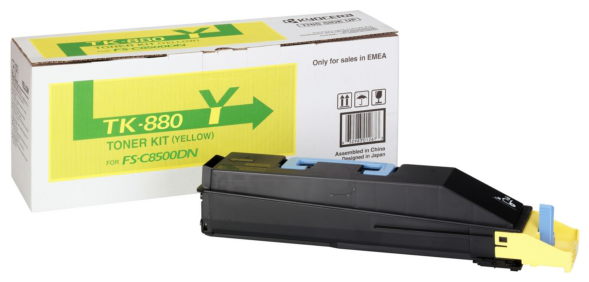 Original Kyocera TK880Y / 1T02KAANL0 Toner Gelb