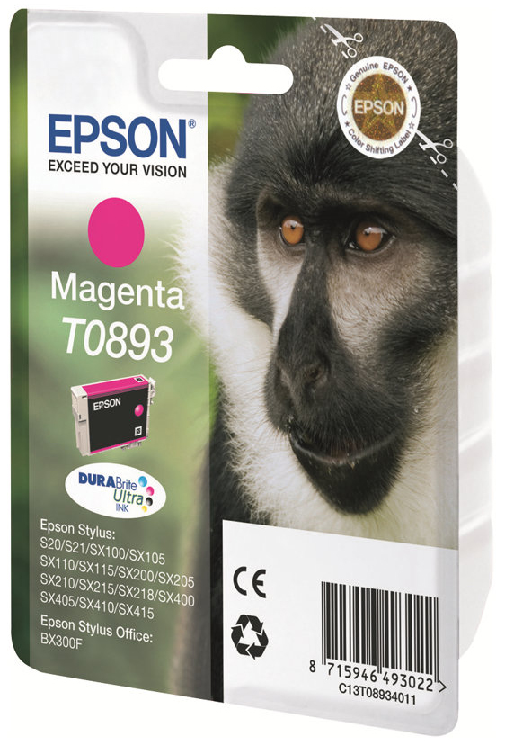 Original Epson T0893 | C13T08934011 Tinte Magenta ( 2023 )