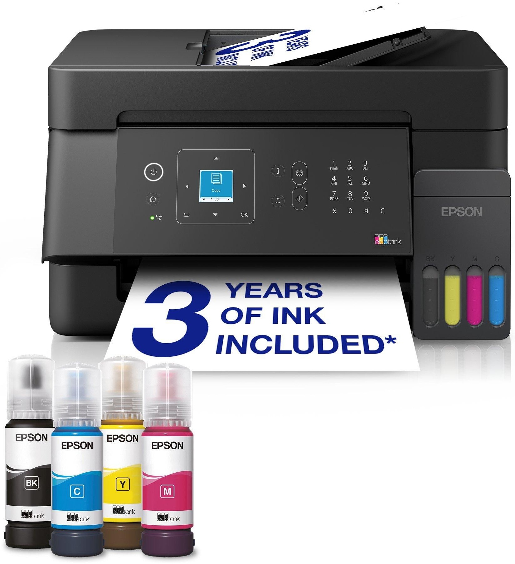 Epson EcoTank ET-4900 Farb Tinten Multifunktionsdrucker | A4 | WLAN