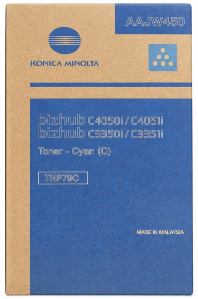 Original Konica Minolta TNP79C | AAJW450 Toner Cyan
