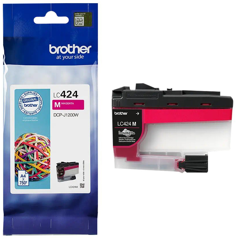 Original Brother LC424M Tinte Magenta