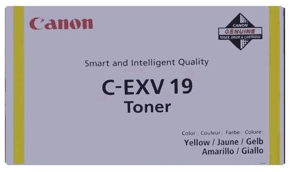 Original Canon C-EXV19 | 0400B002 Toner Gelb