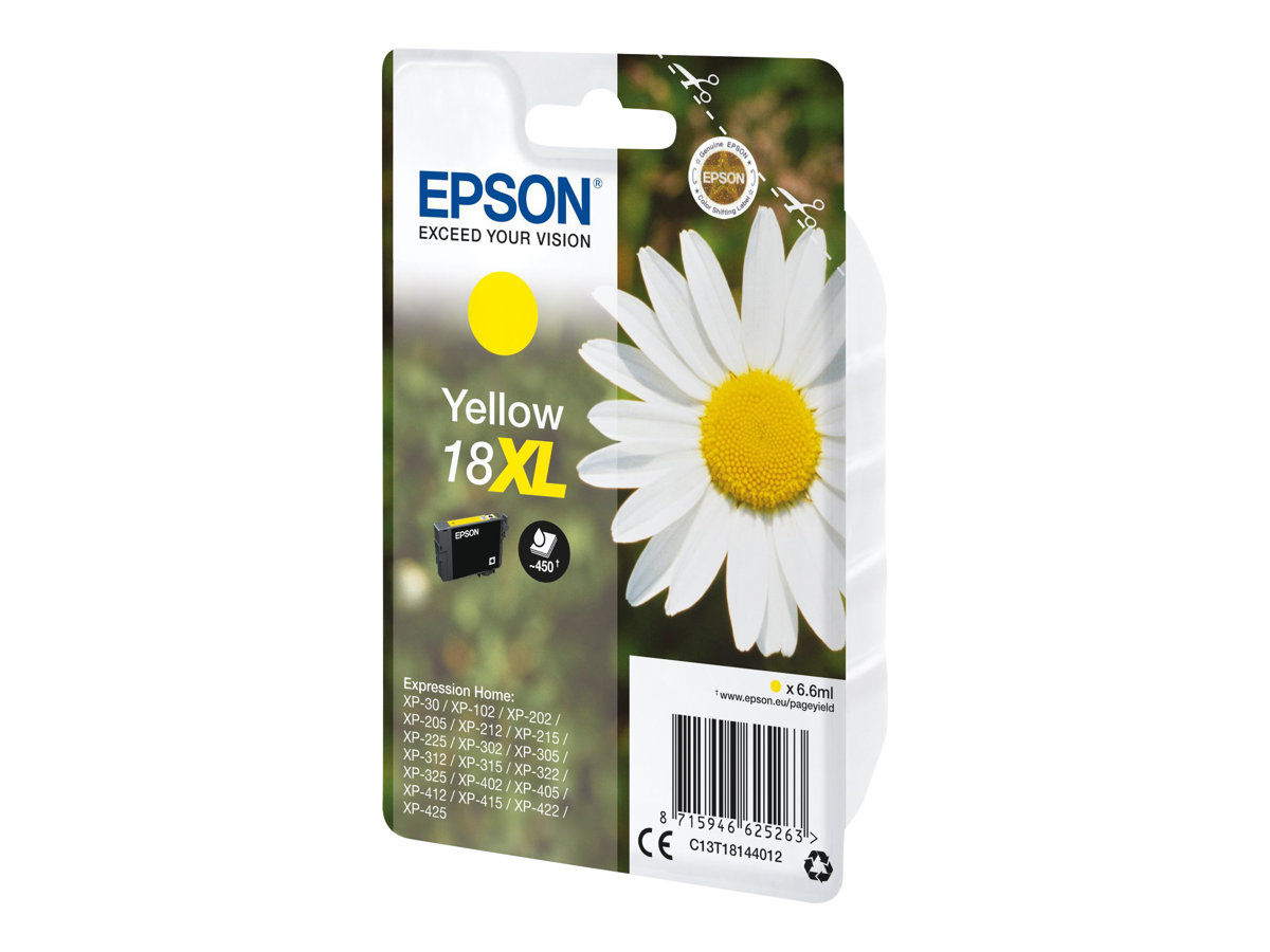 Original Epson 18XL | C13T18144012 | C13T18144022 Tinte Gelb XL