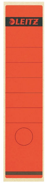 Leitz Ordneretiketten 1640 | Rot | für 8 cm Rücken | 10er-Pack