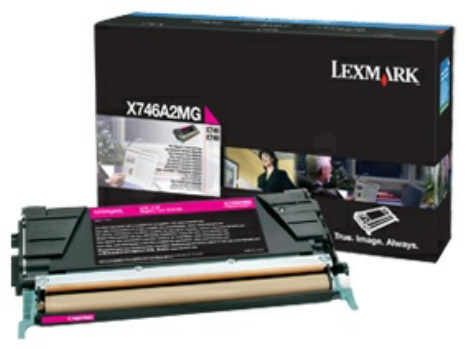 Original Lexmark X746A3MG Toner Magenta