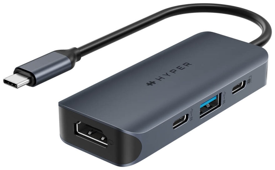 Targus HyperDrive Next USB-C-Hub | USB-C | 1 Monitor (HDMI) | lädt Laptop mit 100 W | 2× USB-A
