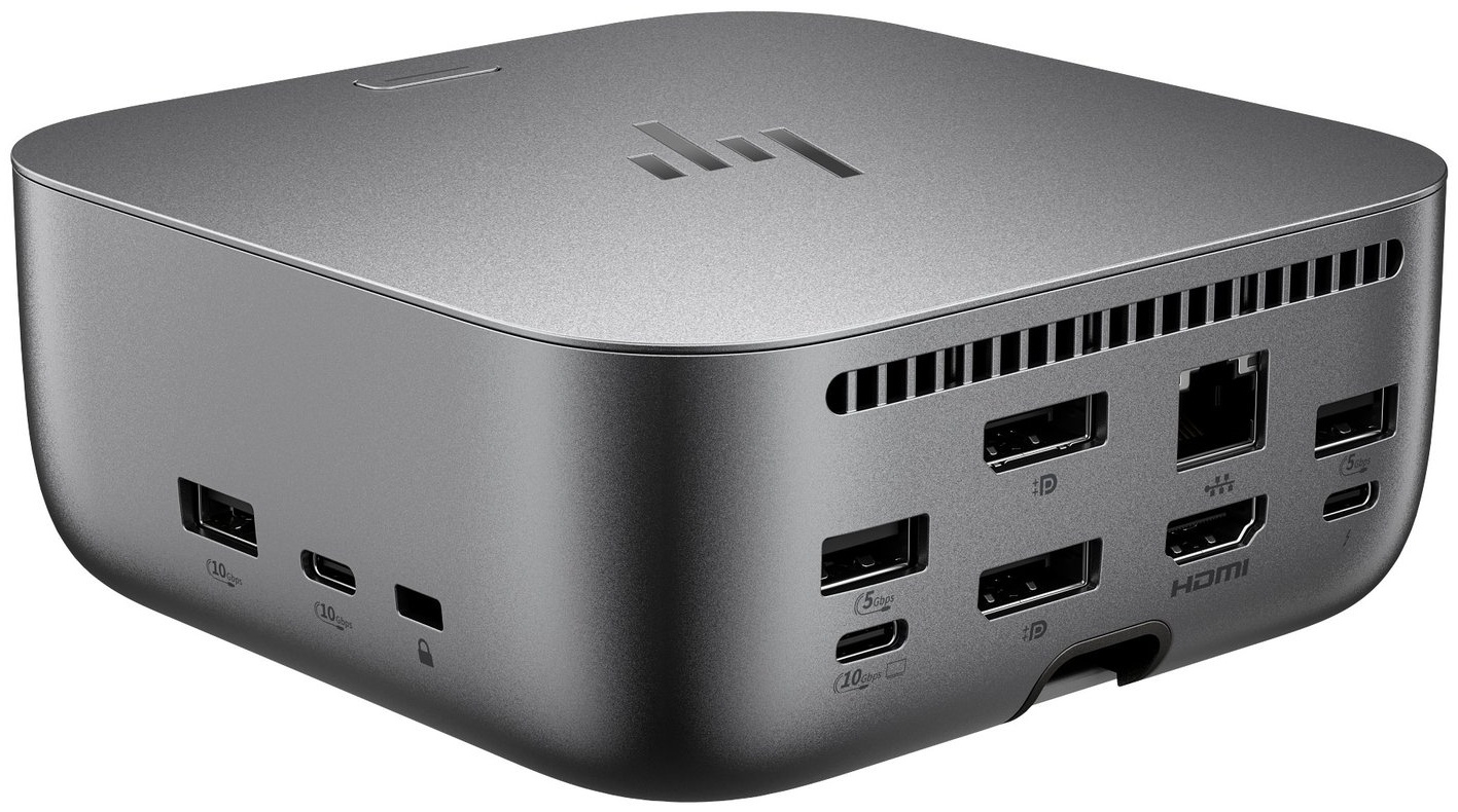 HP Thunderbolt 4 Ultra 180 W G6 Dock | Thunderbolt 4 | 3 Monitore (2× DP, HDMI) | lädt Laptop mit 180 W | 2,5-GBit-LAN | 5× USB-A