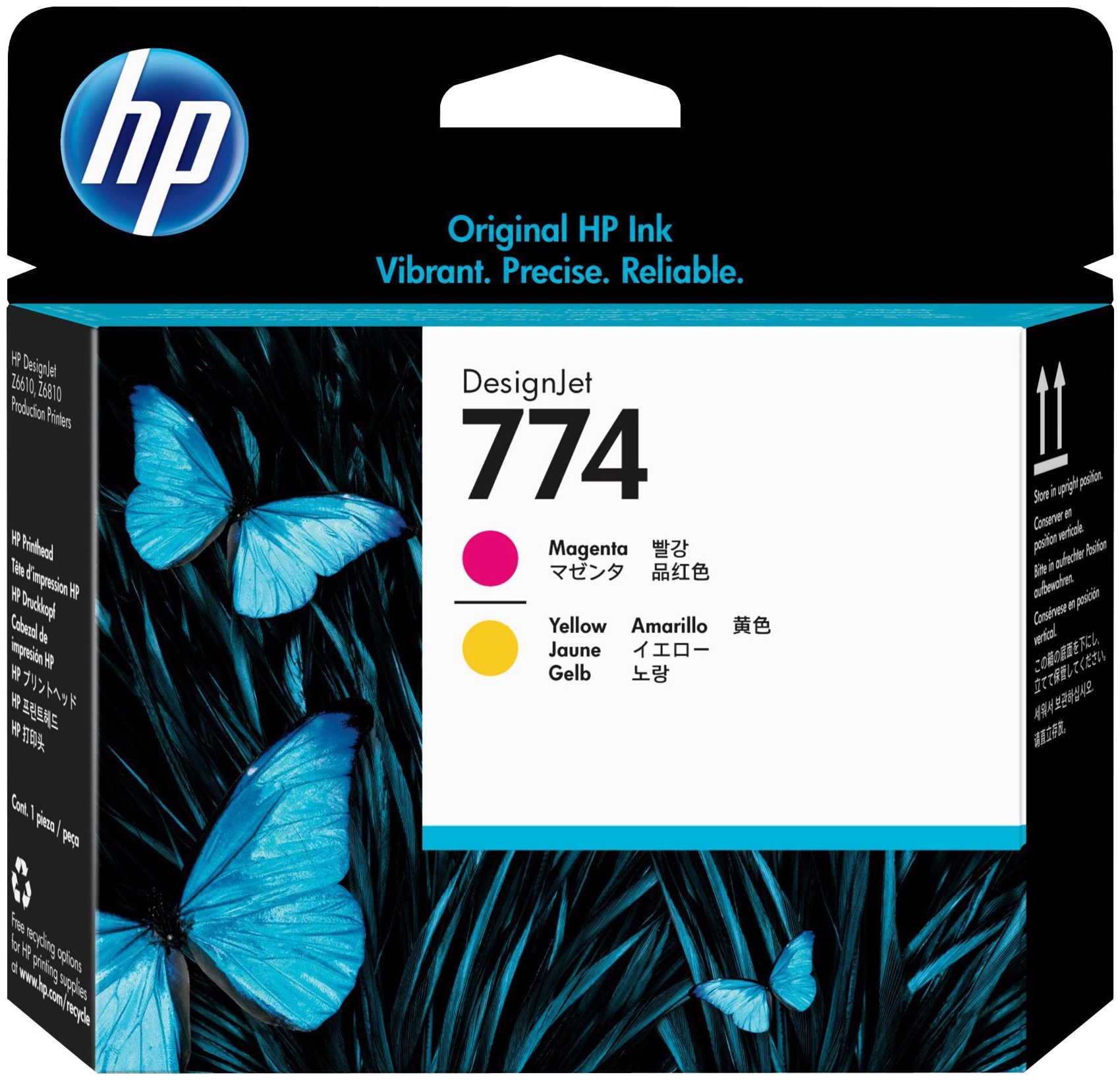 Original HP 774 | P2V99A Druckkopf Magenta & Gelb