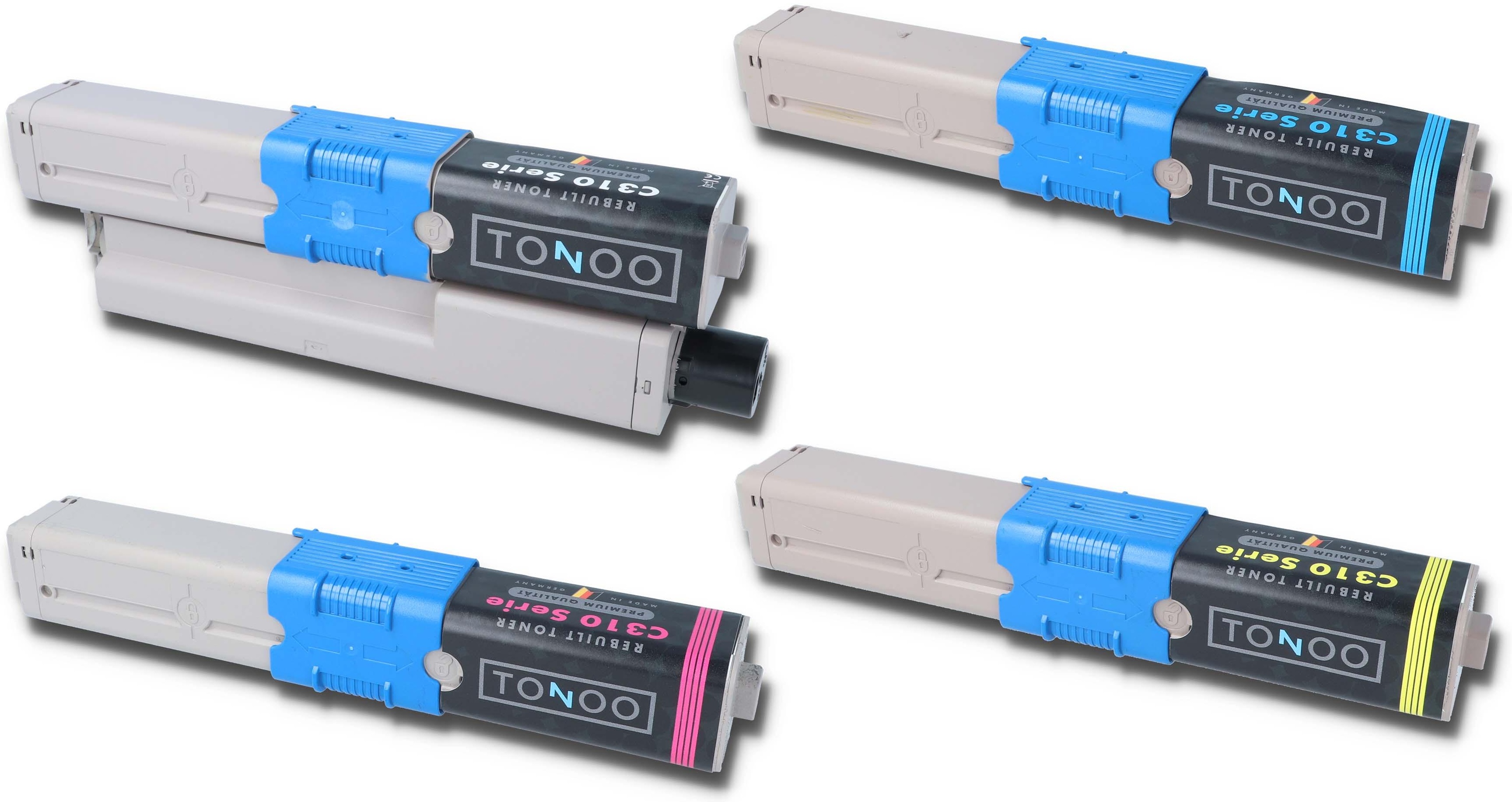 Tonoo® Toner  für OKI MC362dn | MC352dn | C310dn | MC361dn | MC351dn | C331dn | C330dn | Set
