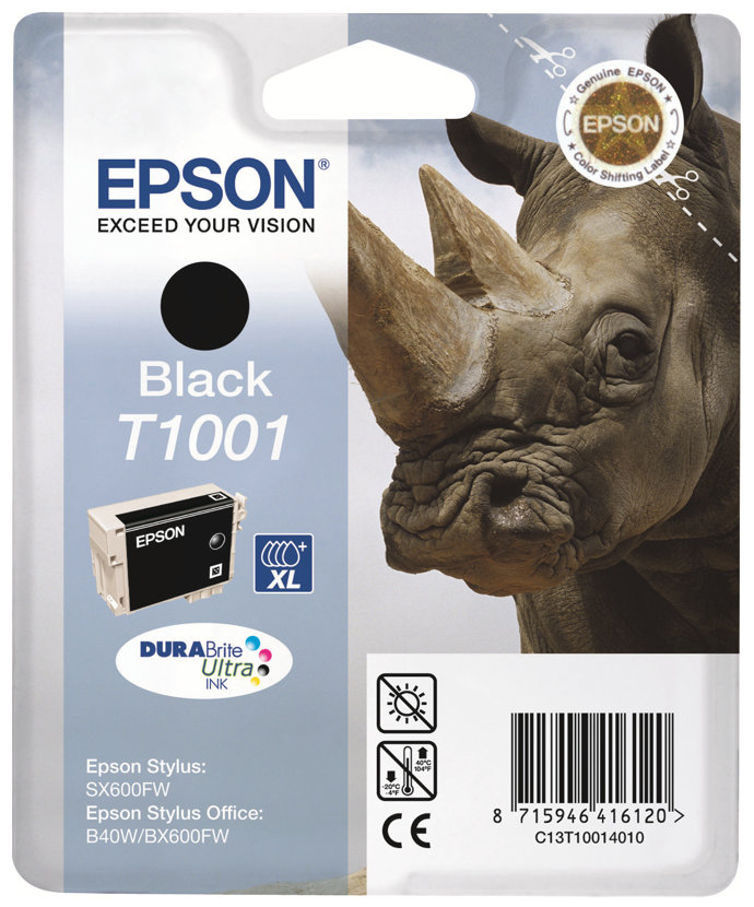 Original Epson T1001 | C13T10014010 Tinte Schwarz XXL ( 01.2026 )