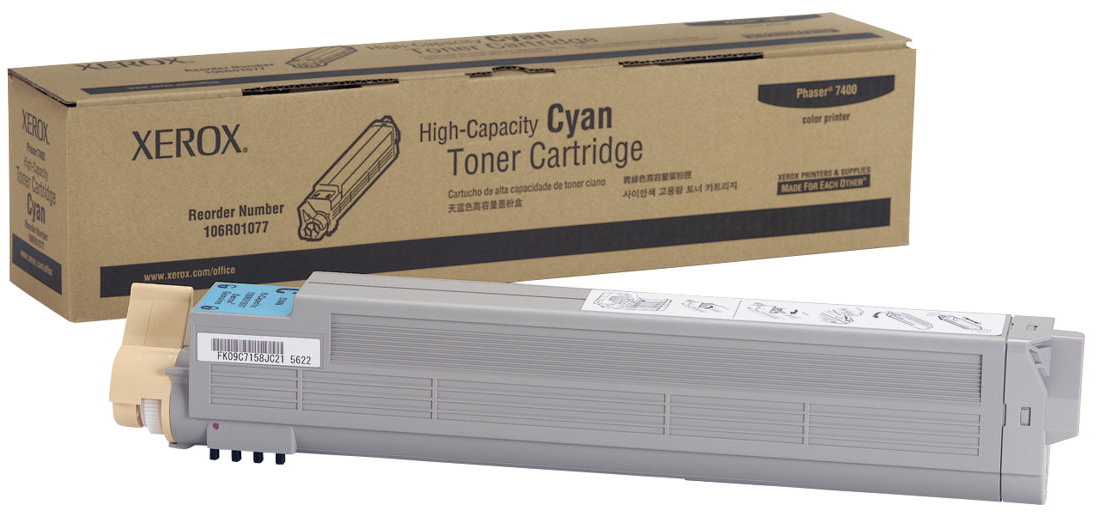 Original Xerox 106R01077 Toner Cyan XL ( A-Ware )