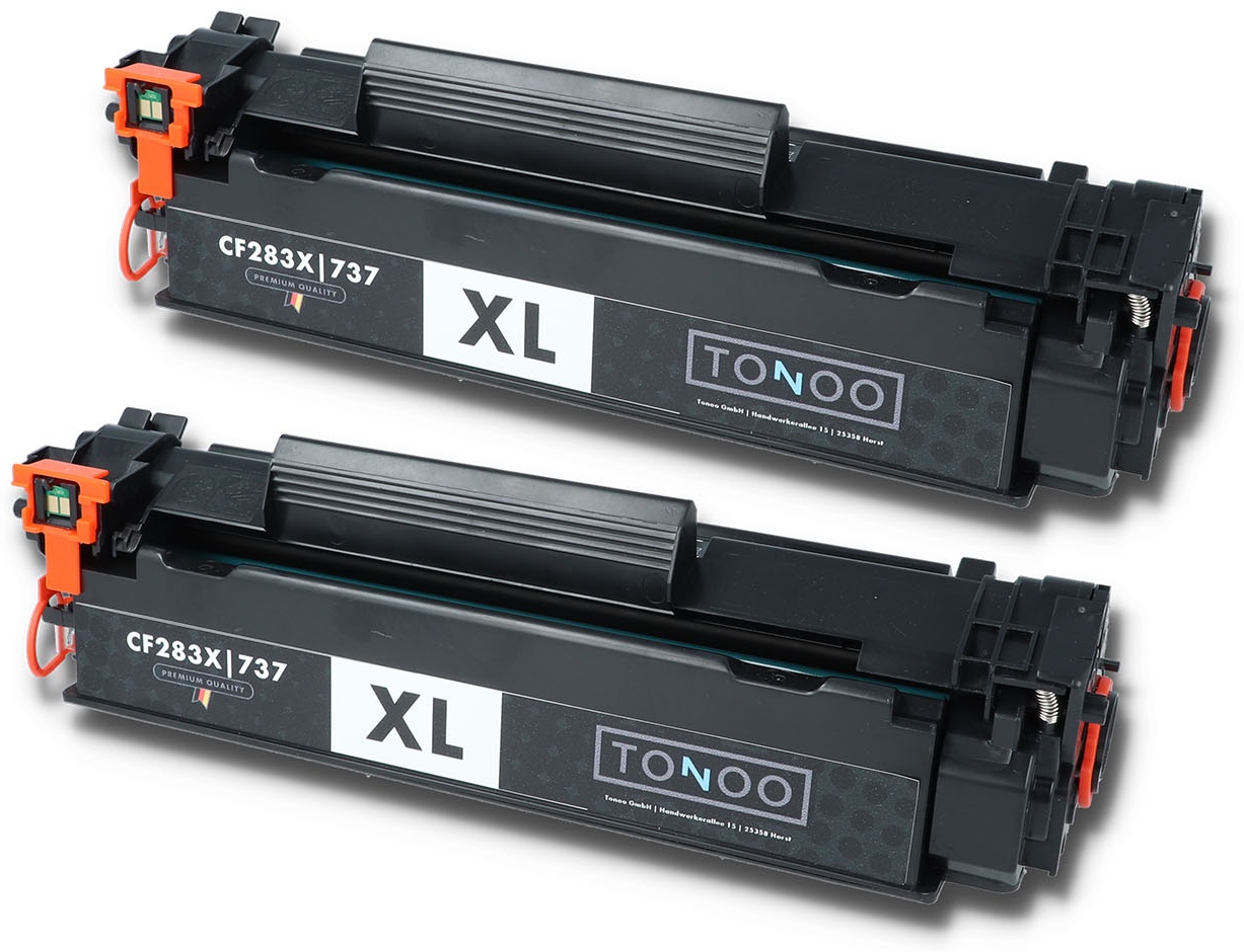 Tonoo® Toner ersetzt HP CF283XD | 83X Schwarz Doppelpack XL