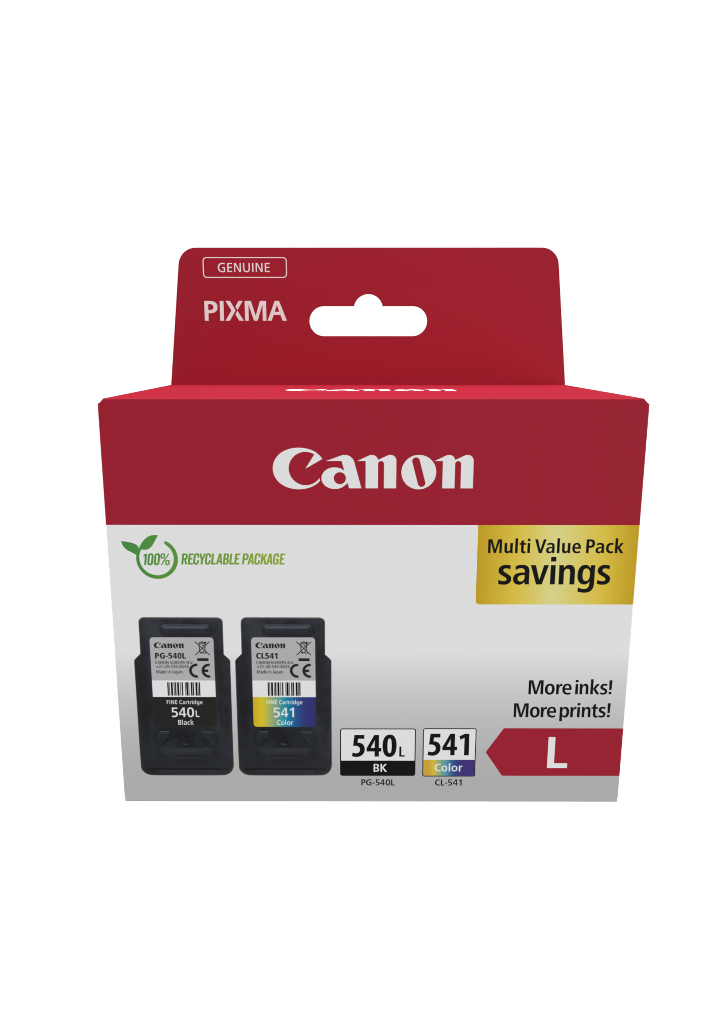 Original Canon 5224B013 | PG540L + CL541XL Tinte BK/C/M/Y