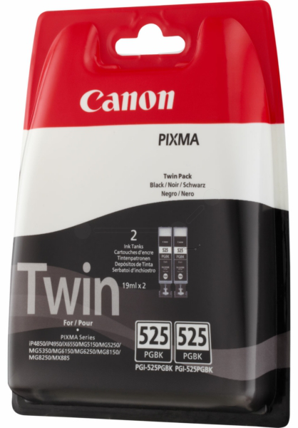 Canon PGI-525 PGBK Twin-Pack  schwarz Druckerpatronen, 2er-Set