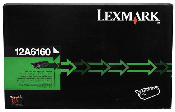 Original Lexmark 12A6160 Toner Schwarz XL