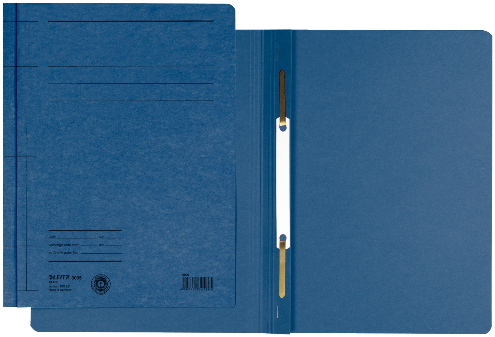 Leitz Schnellhefter | DIN A5 | Karton | Blau